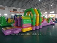 Inflatable Pool Floating Tunnel Obstacle Course For Kids