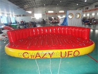Beach Seaside Inflatable Water Sofa Flying Towables Boat Inflatable Crazy UFO
