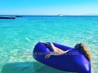 Sea Water Inflatable Sofa , Inflatable Leisure Air Bags