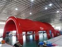 Red Color Inflatable Tunnel Tent For Event , Commercial Inflatable Tent