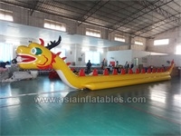 Customized Inflatable Water Dragon Boat, Flying Towables For 14 People
