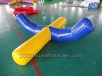Funny Shape Inflatable Water Seesaw , Inflatable Water Park Toys